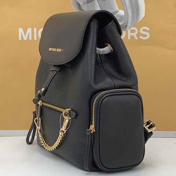 MICHAEL KORS
Jet Set Medium Pebbled Leather Backpack BLACK COLOR - Picture 4 of 16